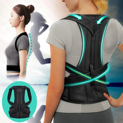 Reinforced Belt Lumbar Column Posture Corrector Vest  Adjustable Back