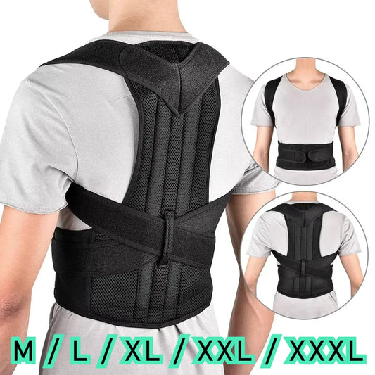 Reinforced Belt Lumbar Column Posture Corrector Vest  Adjustable Back