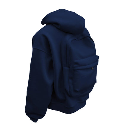 New Men’s Outdoor Sports Hoodie Jacket With Hidden Bag