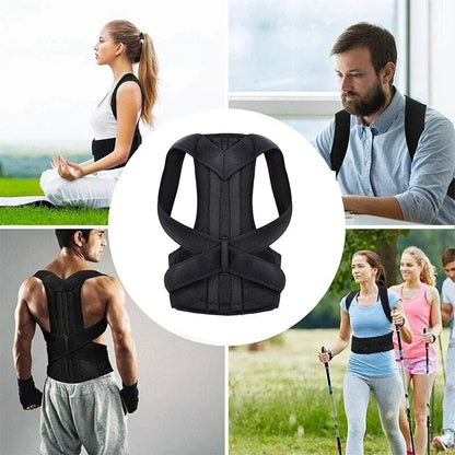 Reinforced Belt Lumbar Column Posture Corrector Vest  Adjustable Back