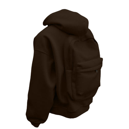 New Men’s Outdoor Sports Hoodie Jacket With Hidden Bag
