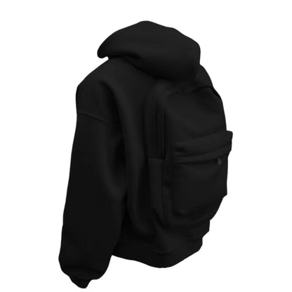 New Men’s Outdoor Sports Hoodie Jacket With Hidden Bag